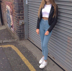 The trousers skinny denim