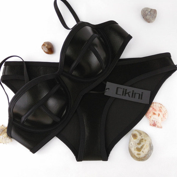 The Neoprene Bikinis.