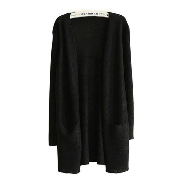 The Long Sleeve Wool Cardigan