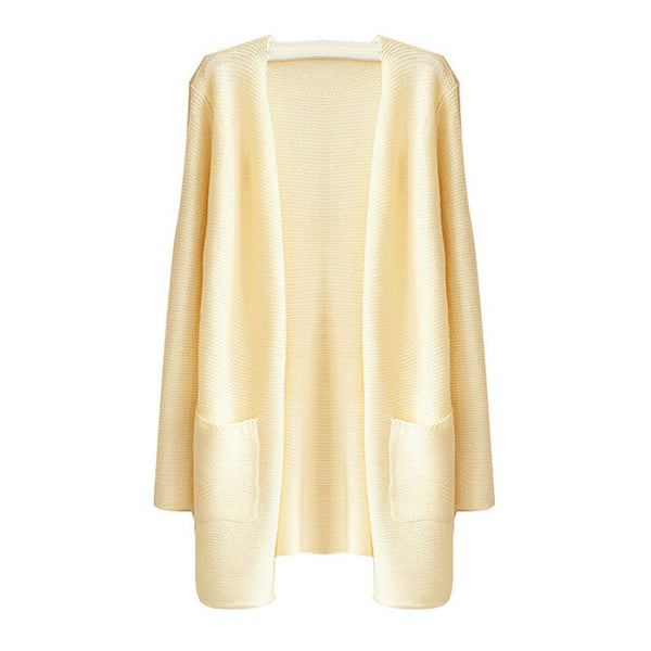 The Long Sleeve Wool Cardigan