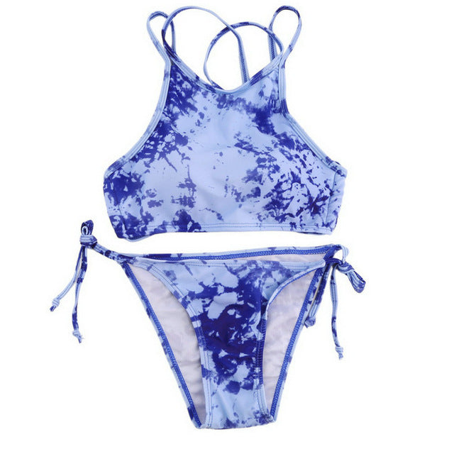 The Tie Dye Swimwear Crop Top