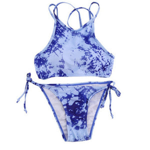 The Tie Dye Swimwear Crop Top
