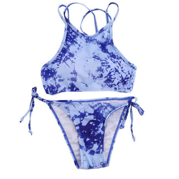 The Tie Dye Swimwear Crop Top