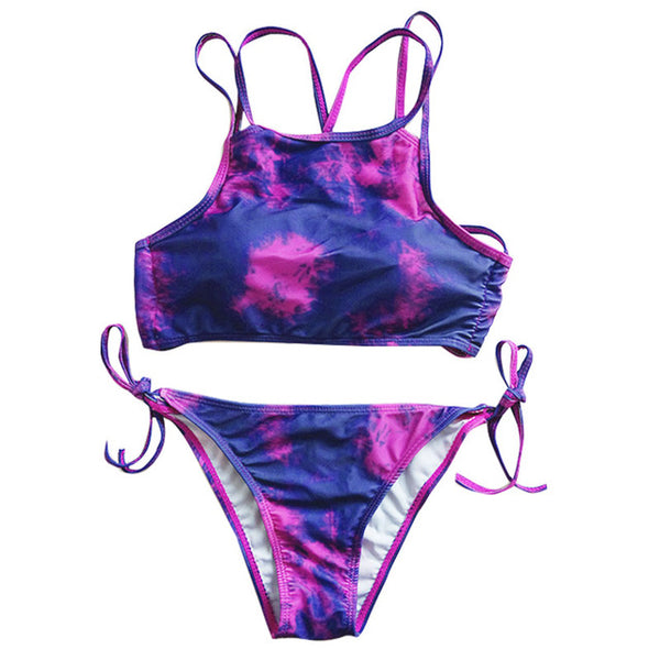 The Tie Dye Swimwear Crop Top