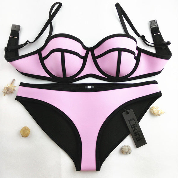 The Neoprene Bikinis.