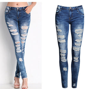 The foot hole pencil jeans pants
