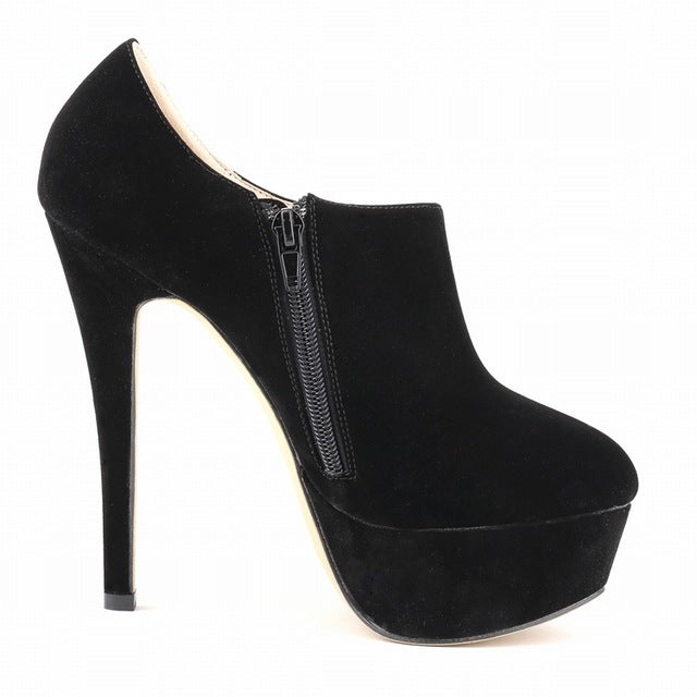 Platform Pumps Black Sexy Stiletto Shoes