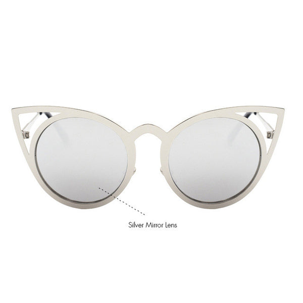 The Cat Eye Sun Glasses Metal