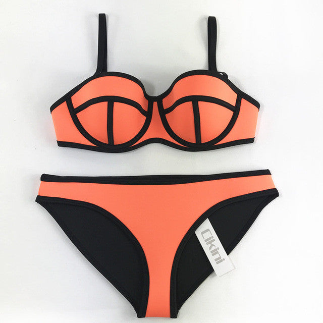 The Neoprene Bikinis.