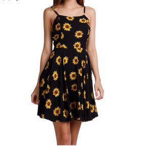 The printed short vestidos dress