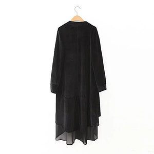 The FinalFit Long Velour Trench Coat