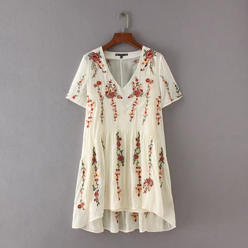 V-neck  Sleeve  Dresses
