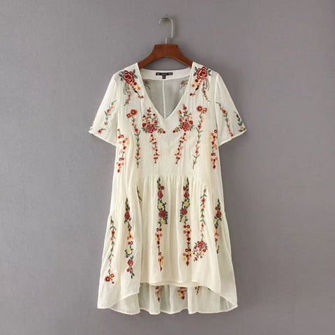 V-neck  Sleeve  Dresses