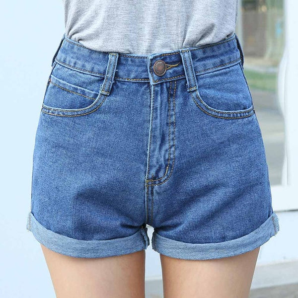 The Hot Shorts Solid Crimping Denim