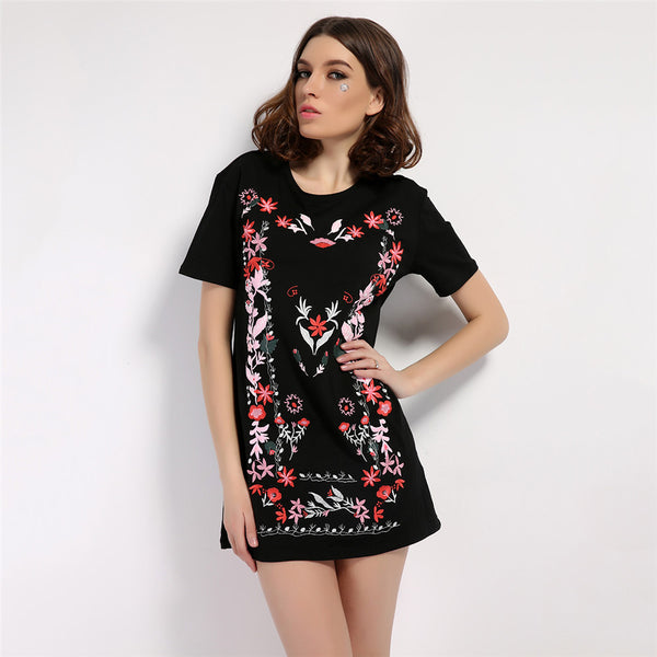 The Floral Embroidery Jacquard Dress