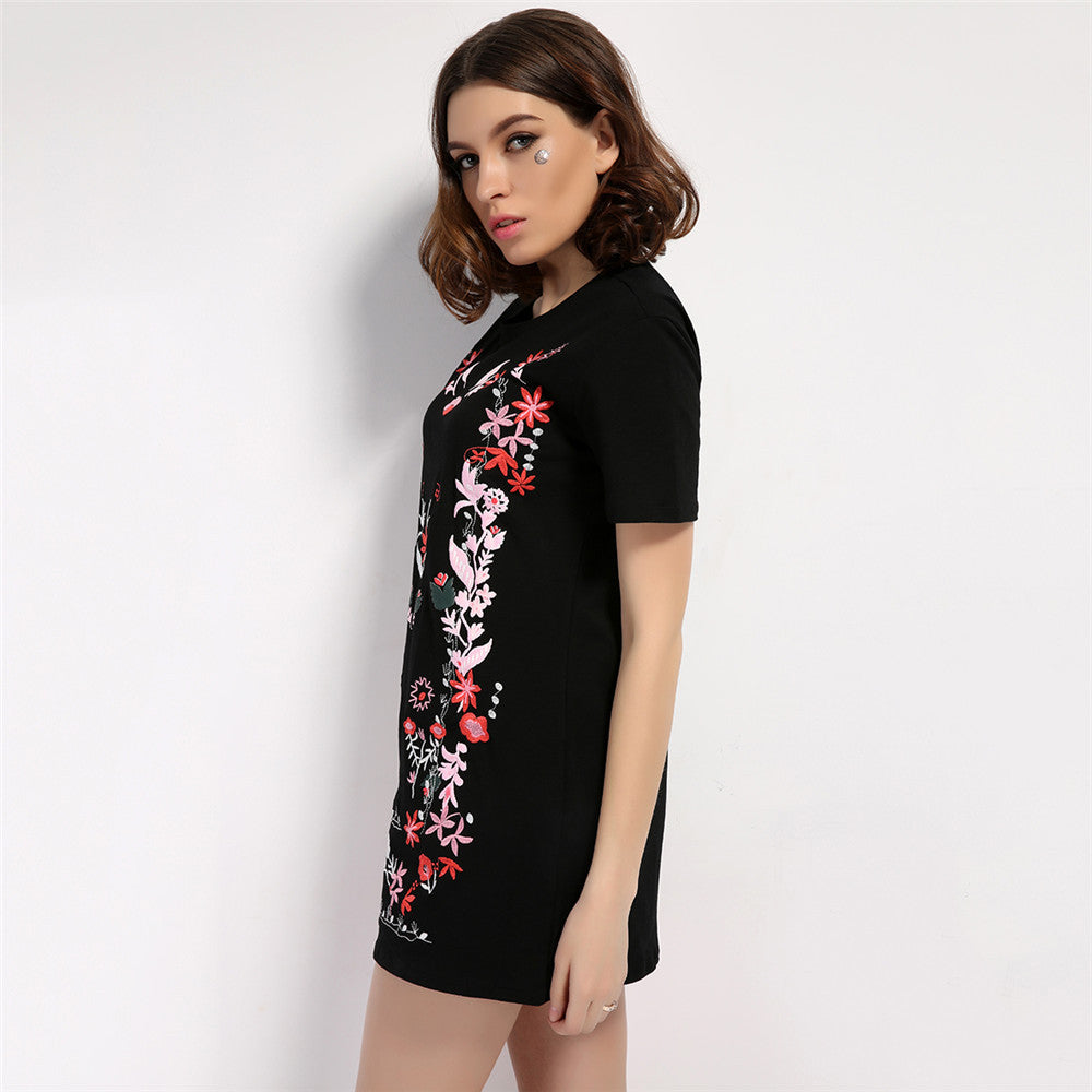 The Floral Embroidery Jacquard Dress