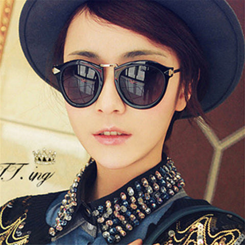 The Retro Cat Eye Round Sunglasses