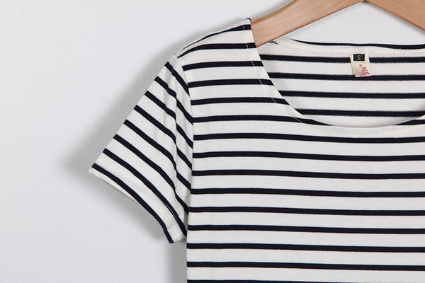 The Striped Side Split Dresses