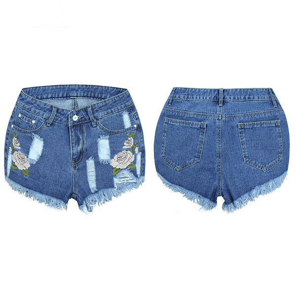 The Shorts Floral High Waist Jeans