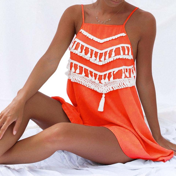 The Tassel Patchwork Loose Dress