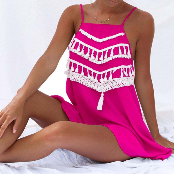 The Tassel Patchwork Loose Dress