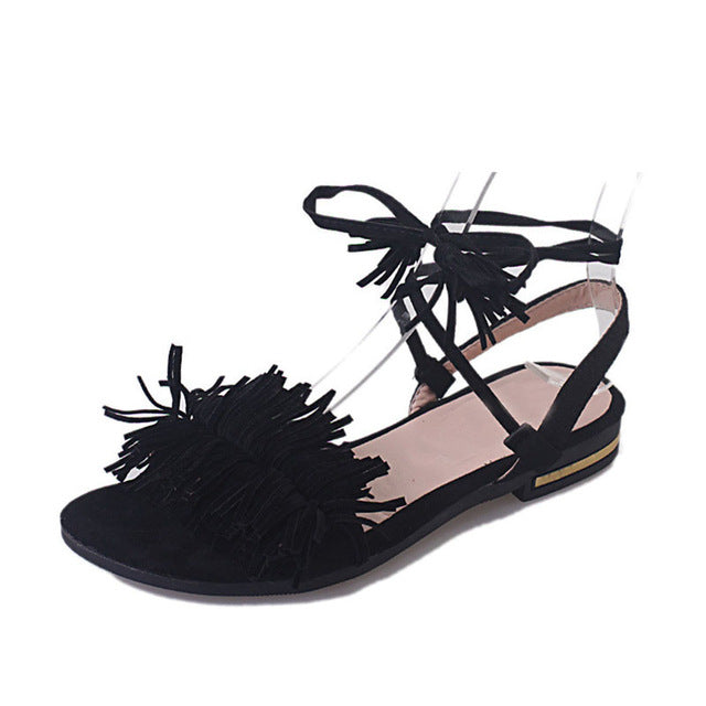 Tassel Cute Straps Flat Sandals