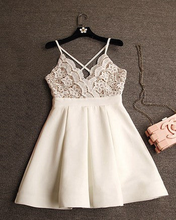 The V-neck Backless Cross Straps