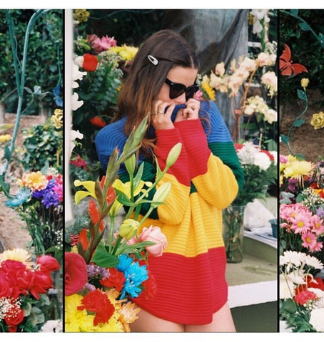 The Rainbow Stitching Sweaters