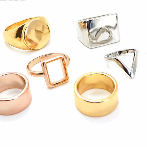 The Geometric Ring Set 6 pcs/set