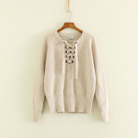 The pullover loose design sweater