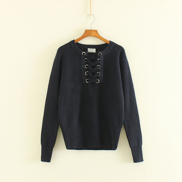 The pullover loose design sweater