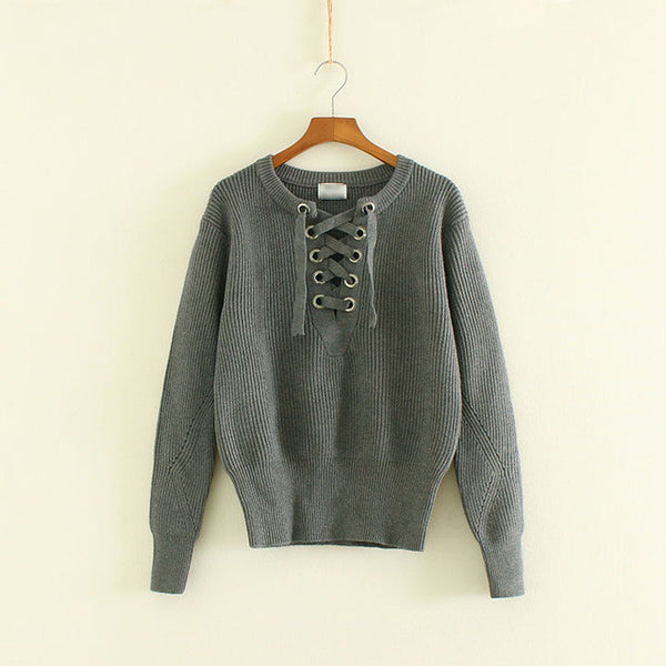 The pullover loose design sweater
