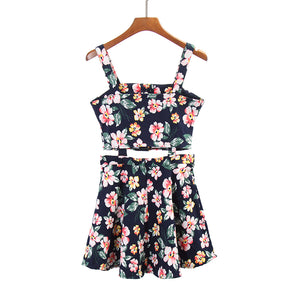 The Skirt Sets Single Breast Short Tank Top