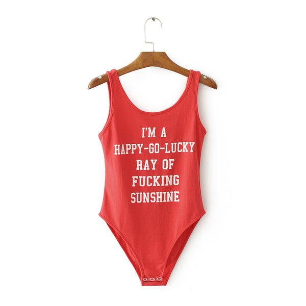 The letter print bodysuit.