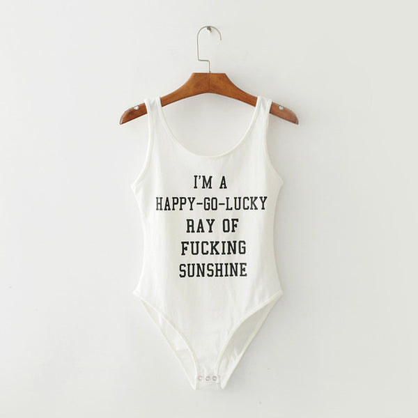The letter print bodysuit.