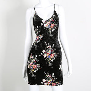 The gold diamond floralharness dress