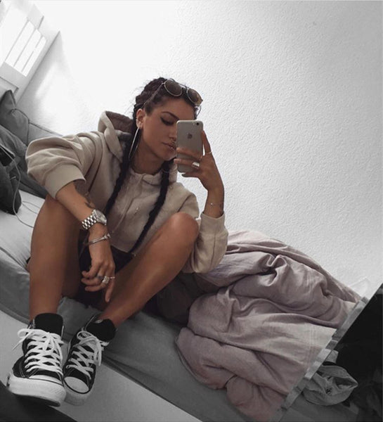 The Crop Hoodie Long Sleeve