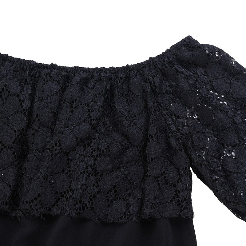 The Lace Crochet Elegant Dress