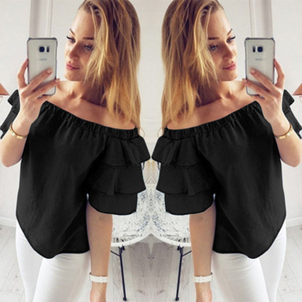 The Short Sleeve Off-shoulder Shirt