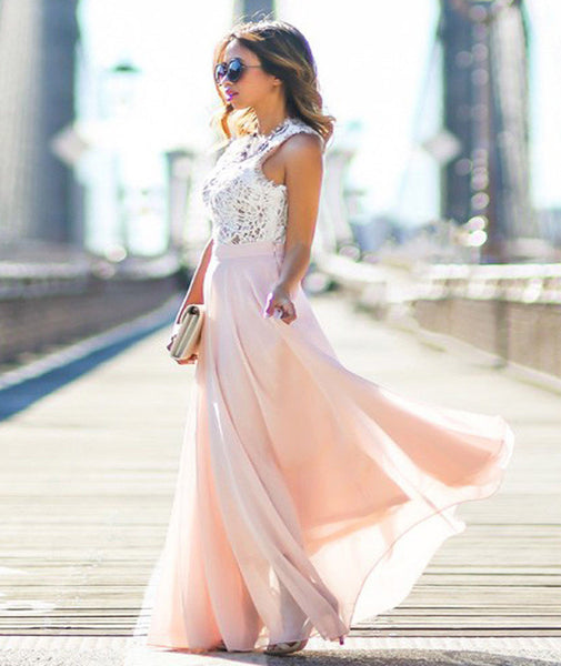 The Maxi Red Beach Long Dress.