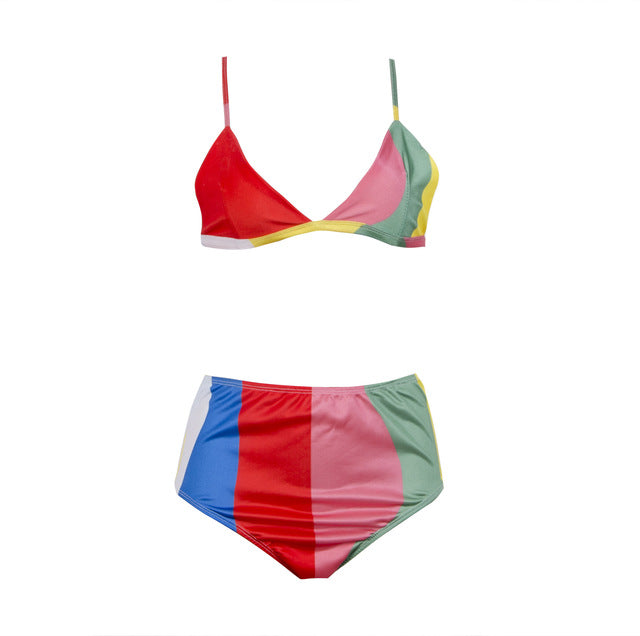 bathingsuit colorblock