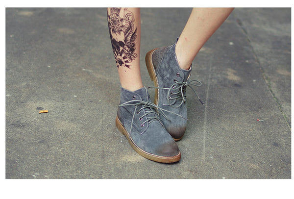 Genuine Leather Laced boots