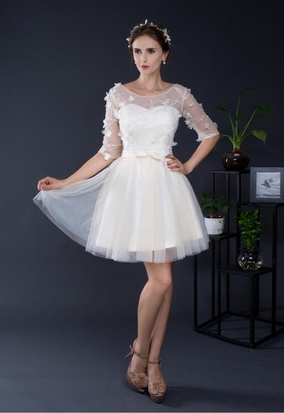 Tulle robe Short Prom Gowns