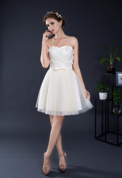 Tulle robe Short Prom Gowns