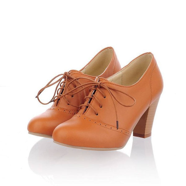 Lace up Pointed toe  ankle boots