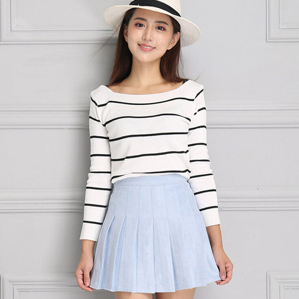 Suede Skate Femininas Solid Mini Skirt
